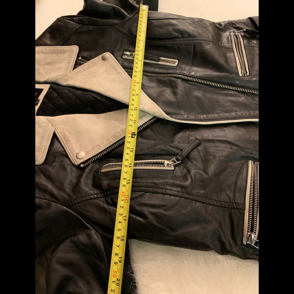 Black Rivet Leather Jacket - Picture 8 of 8